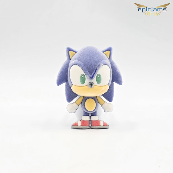 Sonic The Hedgehog Series 4 Flocked Figural Magnet - Sonic - Picture 1 of 2